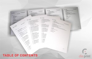 Table Of Contents