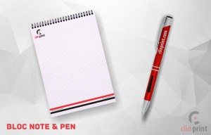 Bloc Note and Pen